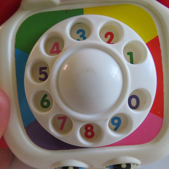 Fisher Price 1993 Telephone Pull Toy WORKS! read all descriptions & see pictures - Picture 4 of 13